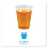 Boardwalk Translucent Plastic Cold Cups, 10 oz, Polypropylene, 100/Pack