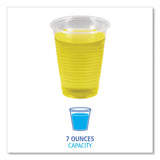 Boardwalk Translucent Plastic Cold Cups, 7 oz, Polypropylene, 100 Cups/Sleeve, 25 Sleeves/Carton