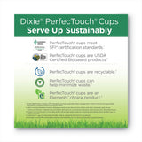 Dixie PerfecTouch Hot/Cold Cups, 12 oz, White, 50/Bag, 20 Bags/Carton