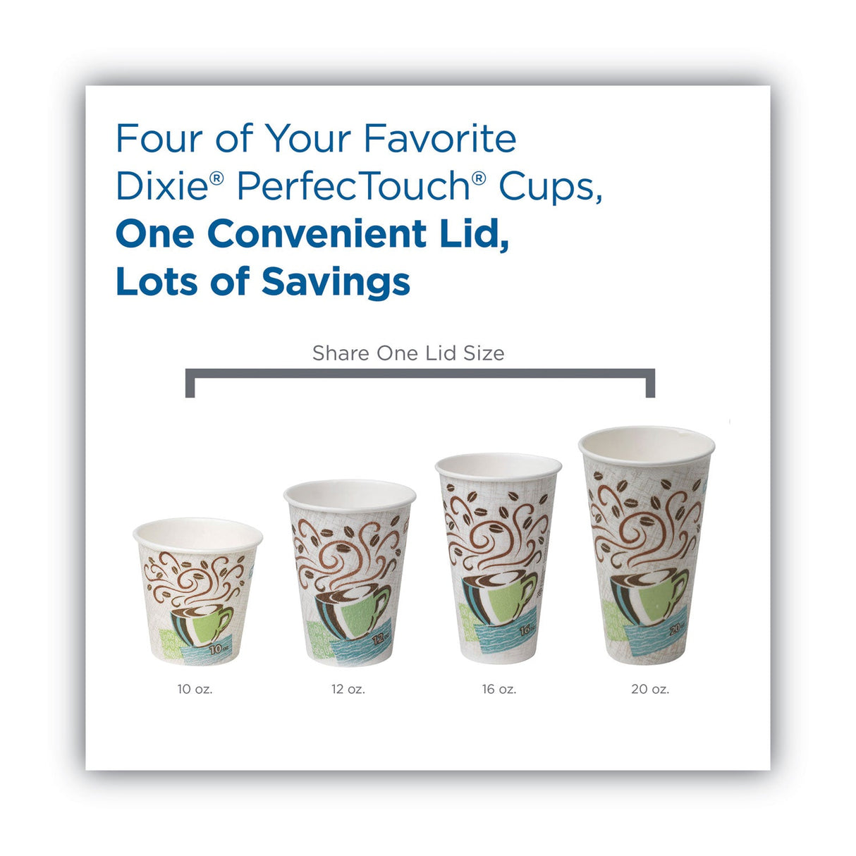 Dixie Dome Drink-Thru Lids, Fits 10 oz to 16 oz Paper Hot Cups, White, 1,000/Carton