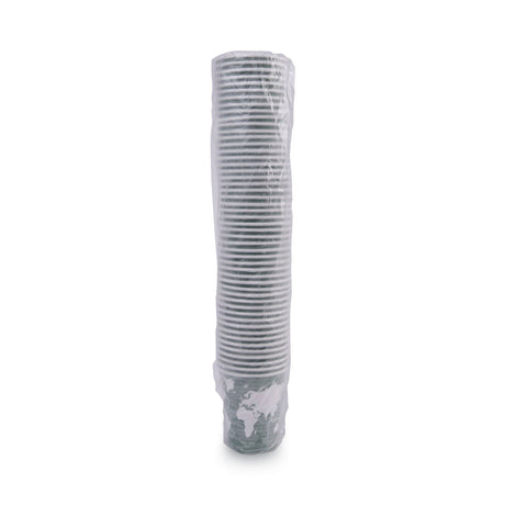 Eco-Products World Art Renewable and Compostable Hot Cups, 12 oz, Gray, 50/Pack