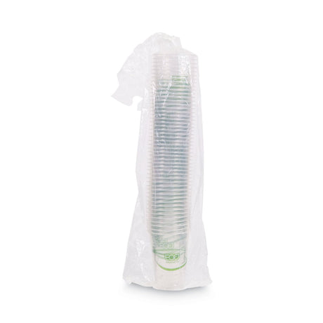 Eco-Products GreenStripe Renewable and Compostable Cold Cups Convenience Pack, Clear, 16 oz, 50/Pack