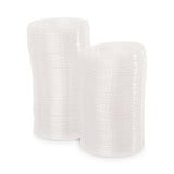 Eco-Products GreenStripe Renewable and Compost Cold Cup Flat Lids, Fits 9 oz to 24 oz Cups, Clear, 100/Pack, 10 Packs/Carton
