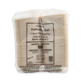 ProPlanet Hinged Lid Containers, 6 x 6.3 x 3.3, White, Plastic, 400/Carton