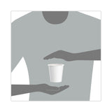 Dart Single-Sided Poly Paper Hot Cups, 10 oz, White, 1,000/Carton