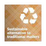 Scotch Curbside Recyclable Padded Mailer, #0, Bubble Cushion, Self-Adhesive Closure, 7 x 11.25, Natural Kraft, 100/Carton