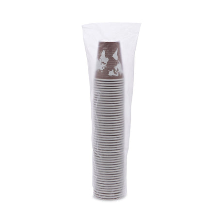 Eco-Products World Art Renewable and Compostable Hot Cups, 8 oz, Plum, 50/Pack