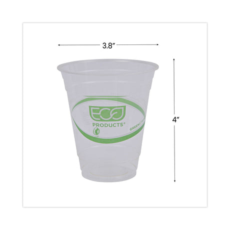 Eco-Products GreenStripe Renewable and Compostable Cold Cups, 12 oz, Clear, 50/Pack, 20 Packs/Carton