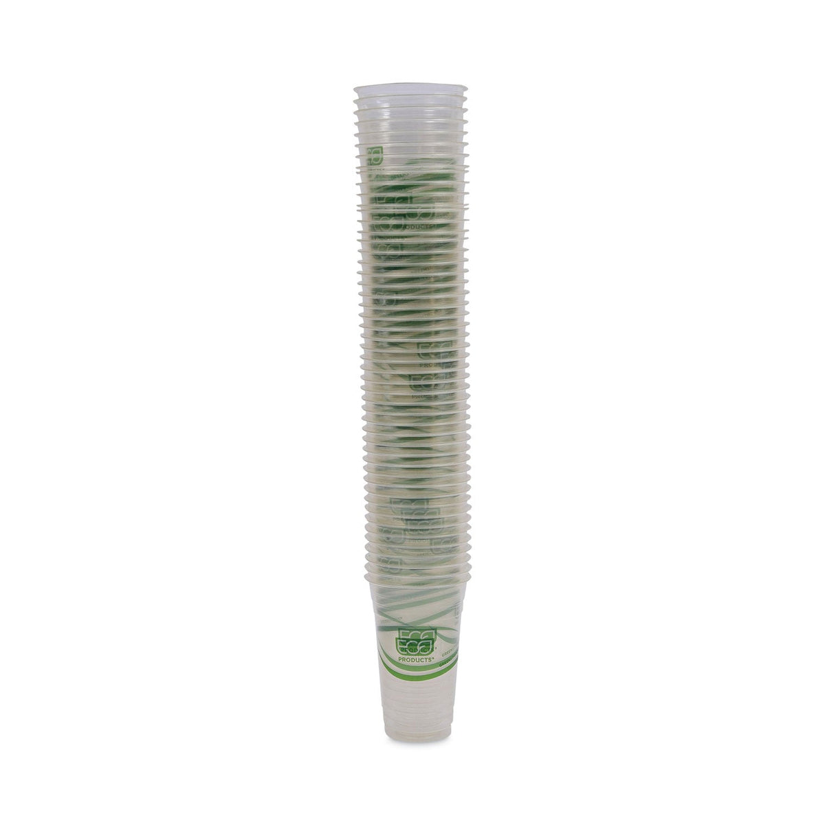 Eco-Products GreenStripe Renewable and Compostable Cold Cups, 20 oz, Clear, 50/Pack, 20 Packs/Carton