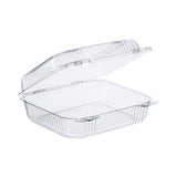 Dart StayLock Clear Hinged Lid Containers, 7.8 x 8.3 x 3, Clear, Plastic, 125/Bag, 2 Bags/Carton