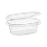 Pactiv Evergreen EarthChoice Recycled PET Hinged Container, 16 oz, 4.92 x 5.87 x 2.48, Clear, Plastic, 200/Carton
