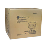 Pactiv EarthChoice MealMaster Container with Lid, 48 oz, 10.13" Diameter x 2.13"h, 1-Compartment, Black/Clear, Plastic, 150/Carton (0CN80948CSTC)