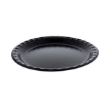 Pactiv Evergreen Placesetter Deluxe Laminated Foam Dinnerware, Plate, 10.25" dia, Black, 540/Carton