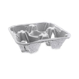 Pactiv Evergreen EarthChoice Carry-Safe Beverage Carrier, Four-Cup Carrier with Food Tray, 8 oz to 32 oz, Natural, 300/Carton