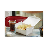 Pactiv Evergreen EarthChoice OneBox Paper Box, 66 oz, 6.5 x 4.5 x 3.25, White, 160/Carton