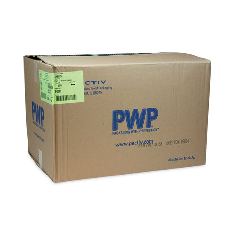 Pactiv Evergreen EarthChoice Square Recycled Bowl, 24 oz, 7 x 7 x 1.52, Black, Plastic, 300/Carton