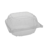 Pactiv Evergreen SENSATION SmartLock Hinged Lid Container, 5.74 x 5.95 x 3.1, Clear, Plastic, 500/Carton