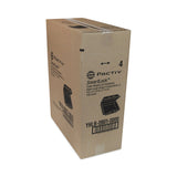 Pactiv Evergreen SmartLock Foam Hinged Lid Container, Large, 9 x 9.13 x 3.25, Black, 150/Carton