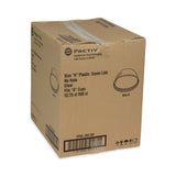 Pactiv Evergreen EarthChoice Strawless RPET Lid, Dome Lid, Fits 9 oz to 20 oz "A" Cups, Clear, 900/Carton