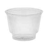 Pactiv Evergreen EarthChoice Recycled Clear Plastic Sundae Dish, 8 oz, 4" dia x 3"h, Clear, 60/Bag, 15 Bags/Carton