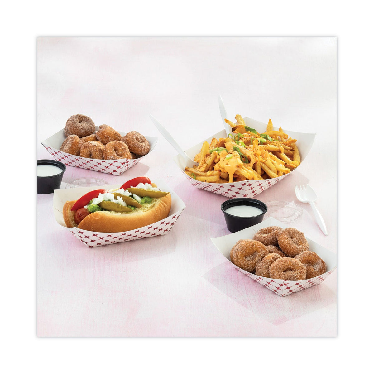 Pactiv Evergreen Plastic Portion Cup, 2 oz, Black, 200/Bag, 12 Bags/Carton
