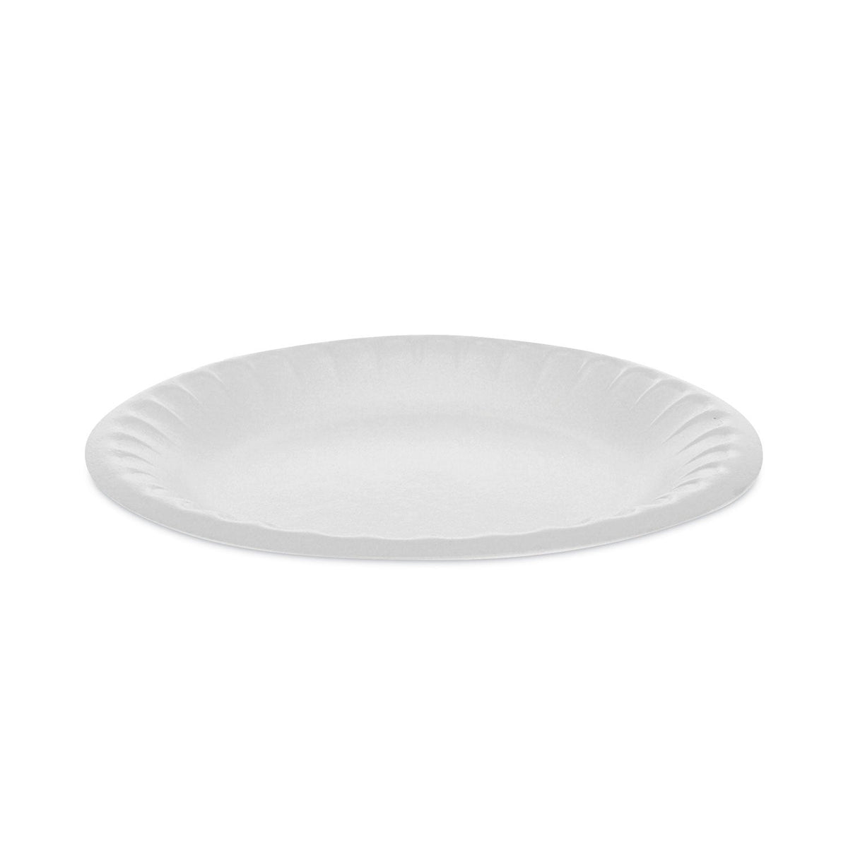 Pactiv Evergreen Placesetter Satin Non-Laminated Foam Dinnerware, Plate, 6" dia, White, 1,000/Carton