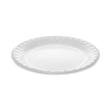 Pactiv Evergreen Placesetter Deluxe Laminated Foam Dinnerware, Plate, 8.88" dia, White, 500/Carton