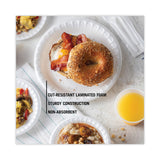 Pactiv Evergreen Placesetter Deluxe Laminated Foam Dinnerware, Plate, 8.88" dia, White, 500/Carton