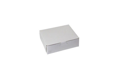 White/Kraft Interior - 1 Pc. Cake Box - 7 x 6 x 2-1/4"