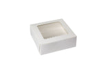 White - Window Cupcake/Bakery Box - 7 x 7 x 2-1/2"