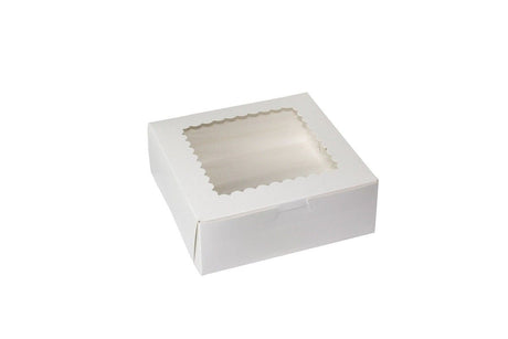 White - Window Bakery Box - 7 x 7 x 2-1/2"