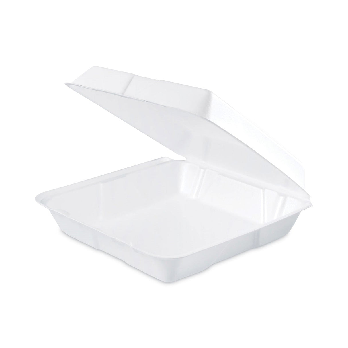 Dart Insulated Foam Hinged Lid Containers, 1-Compartment, 9.3 x 9.5 x 3, White, 200/Pack, 2 Packs/Carton
