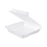 Dart Insulated Foam Hinged Lid Containers, 1-Compartment, 9.3 x 9.5 x 3, White, 200/Pack, 2 Packs/Carton