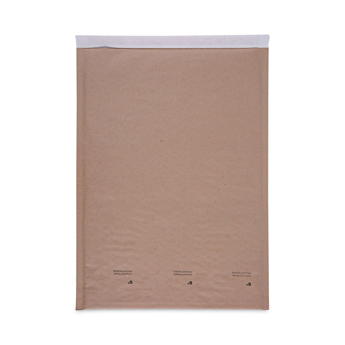 Universal Natural Self-Seal Cushioned Mailer, #5, Barrier Bubble Air Cell Cushion, Self-Adhesive Closure, 10.5 x 16, Kraft, 80/Carton