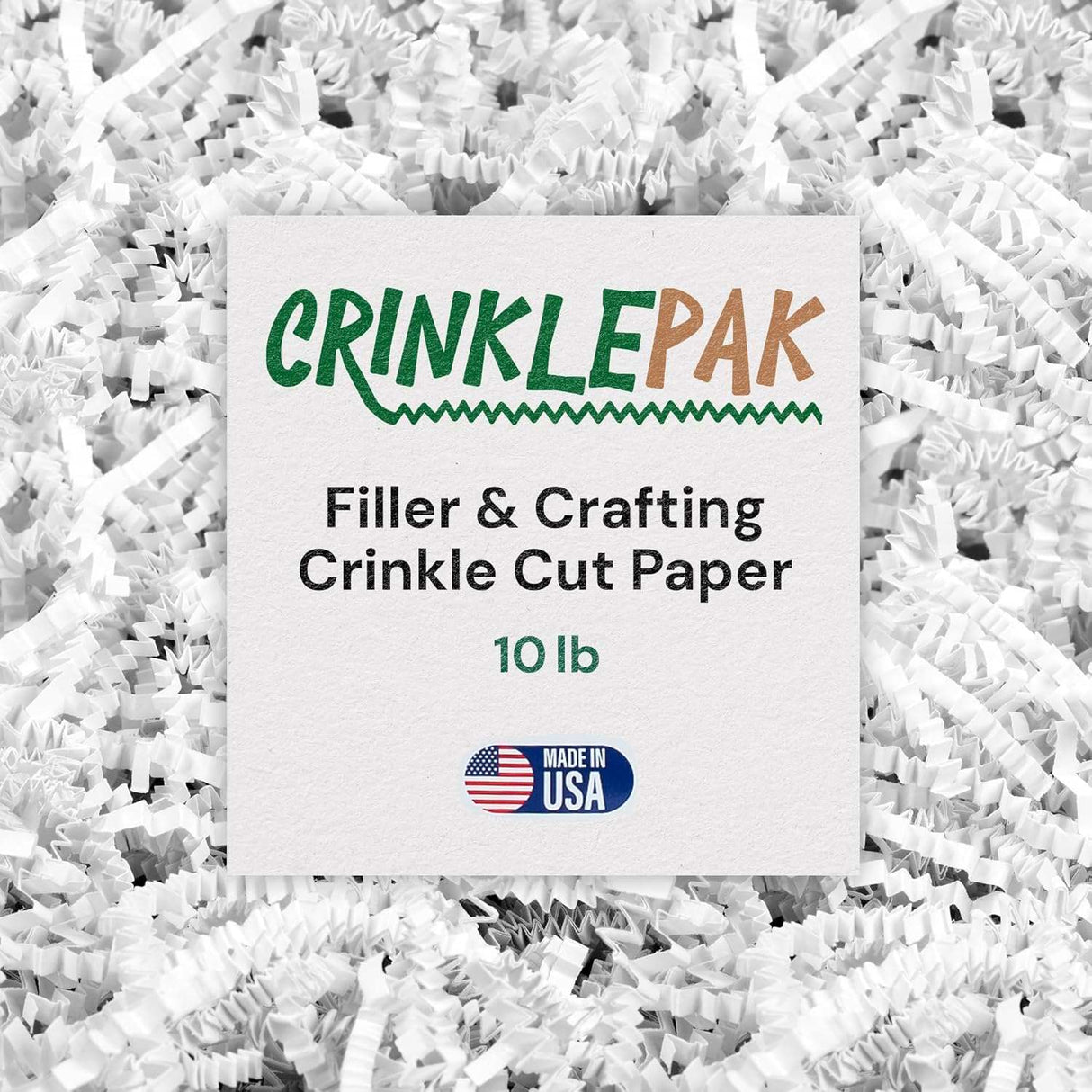 10 LB White Crinkle Paper