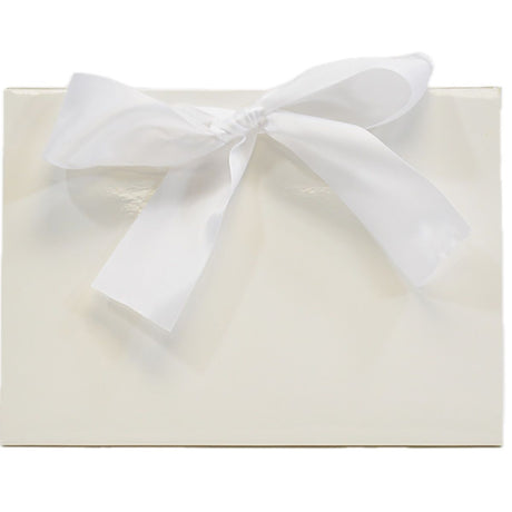Gloss White - Purse Box - 8 x 3.5 x 5.5"