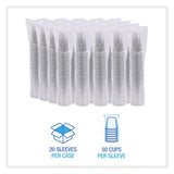 Boardwalk Clear Plastic Cold Cups, 24 oz, PET, 50 Cups/Sleeve, 12 Sleeves/Carton