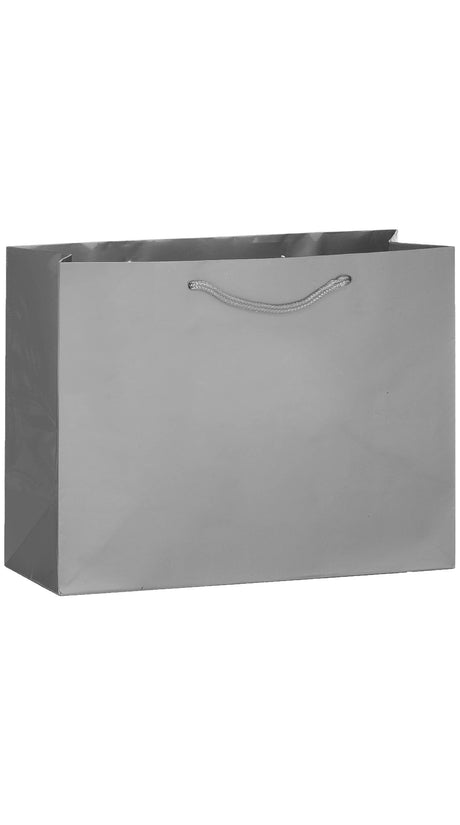Platinum Gloss Laminated Euro Tote Bags - 13 x 5 x 10"