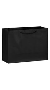 Black Gloss Laminated Euro Tote Bags - 16 x 6 x 12"