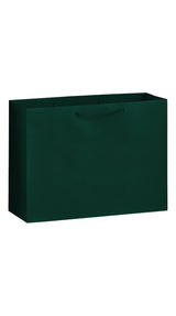 Hunter Green Gloss Laminated Euro Tote Bags - 16 x 6 x 12"