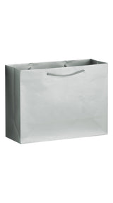 Platinum Gloss Laminated Euro Tote Bags - 16 x 6 x 12"