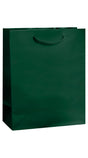 Hunter Green Gloss Laminated Euro Tote Bags - 8 x 4 x 10"