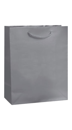 Platinum Gloss Laminated Euro Tote Bags - 8 x 4 x 10"