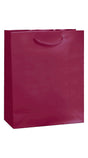 Burgundy Gloss Laminated Euro Tote Bags - 8 x 4 x 10"