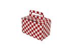 Red Checkerboard - Stackable Meal Box - 8 x 4-7/8 x 5-1/4"