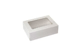 White 4 Corner - Window Bakery Box - 8 x 5-3/4 x 2-1/2"