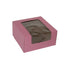 Strawberry - Window Cupcake/Bakery Box - 8 x 8 x 4"