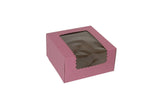 Strawberry - Window Cupcake/Bakery Box - 8 x 8 x 4"