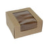 Kraft - Window Cupcake/Bakery Box - 8 x 8 x 4"