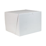 White/Kraft Interior - 1 Pc. Cake Box - 8 x 8 x 6"